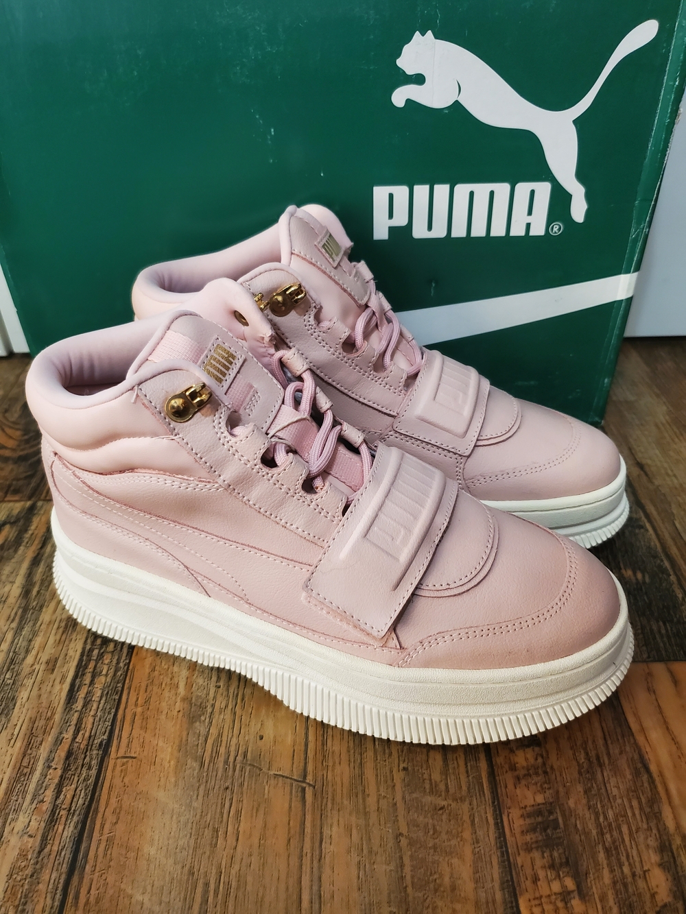 Puma Deva Boot Sneakers Pink Platforms